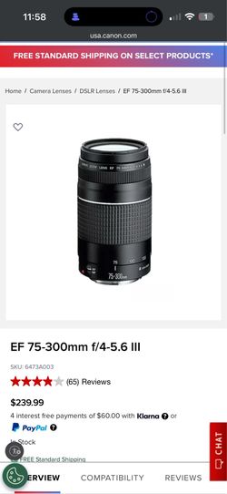 EF 75-300mm f/4-5.6 III