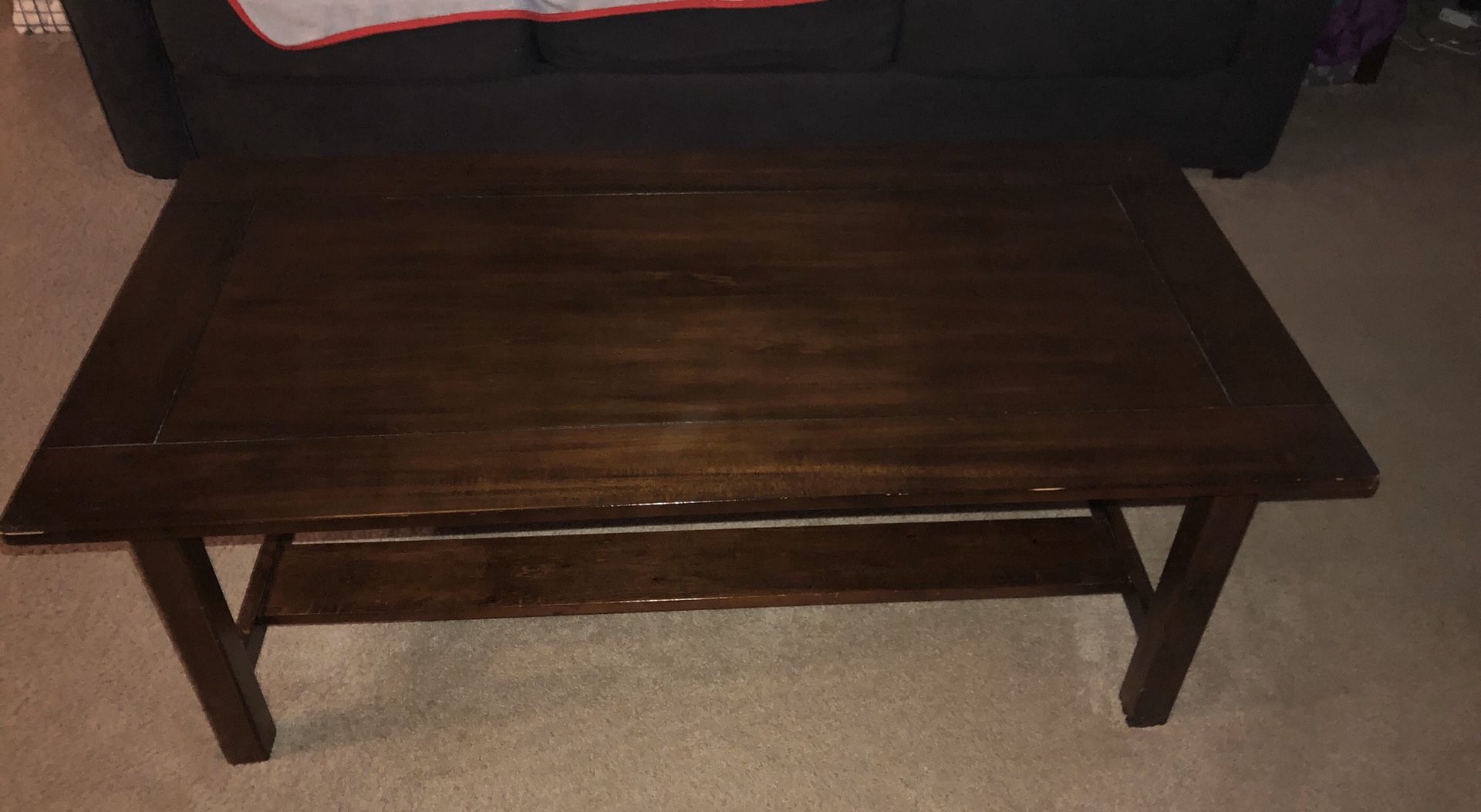 Oak coffee table