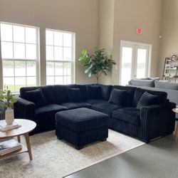 Sectional Couch Brand New Corduroy Material