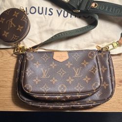 Louis Vuitton Multi Pochette Accessories Monogram Khaki 