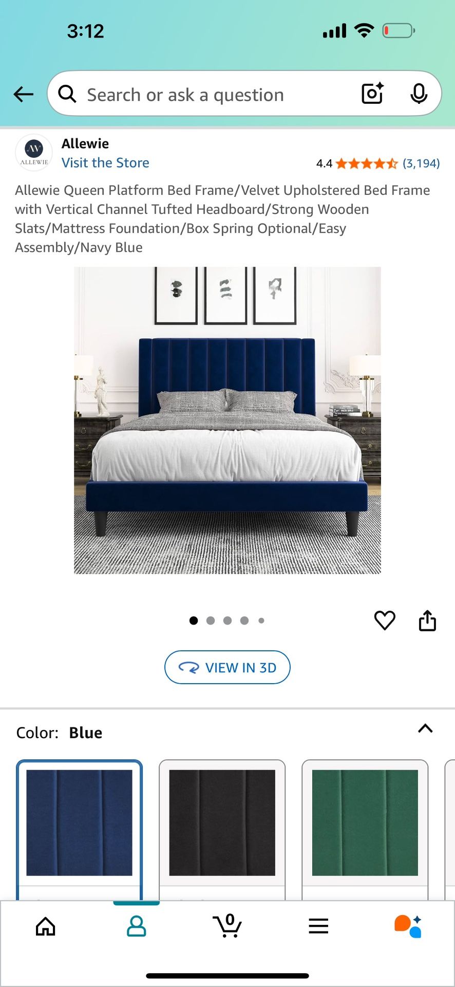 Queen Size Plush Bed Frame