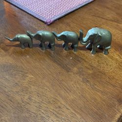 4 Vintage  Pachayderm   Elephants Made In India