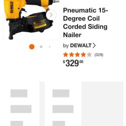 Dewalt  15°  Roofing  Nailer 