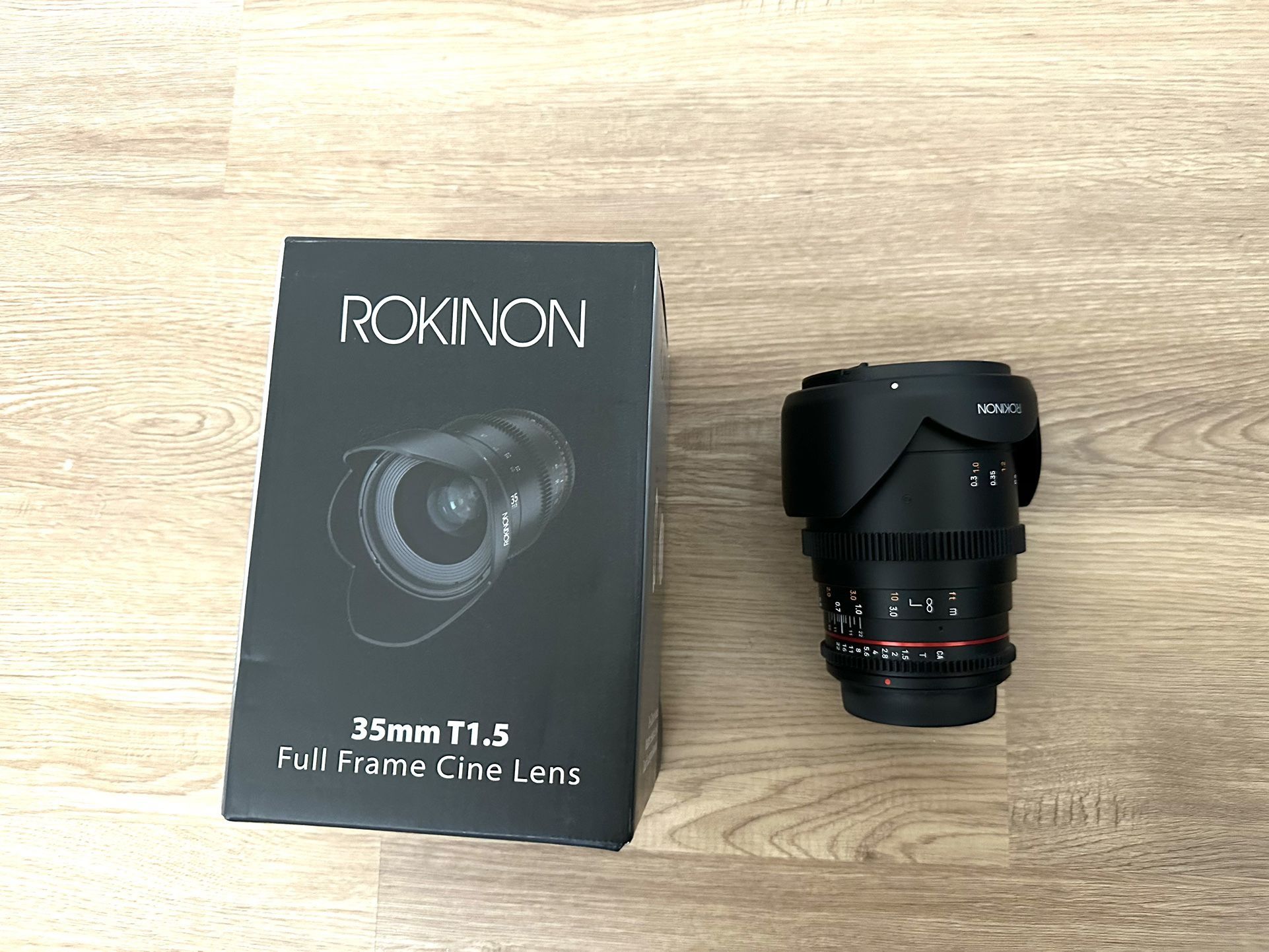 Rokinon 35mm High Speed Wide Angle Cine DSX Lens for Canon EF
