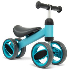 Baby Balance Bike Toddler Riding Toys w/ 4 Wheels Blue