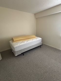 Twin bed mattress with box spring