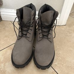 Grey Timberland Boots
