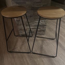 Set Of 2 Bar Stools 