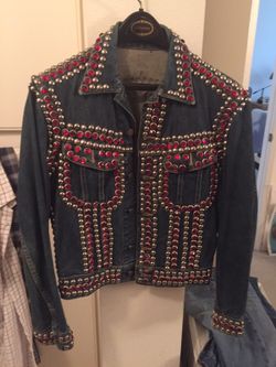 Hand Made Studded Denim Jacket...this is definitely a classic Size Small