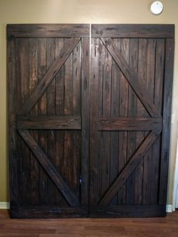 Custom made barn doors