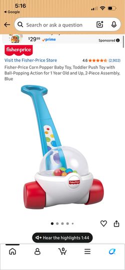 Fisher Price Corn Popper toy