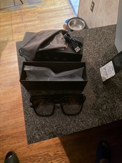 Smart Audio Glasses with USB Charging Cable