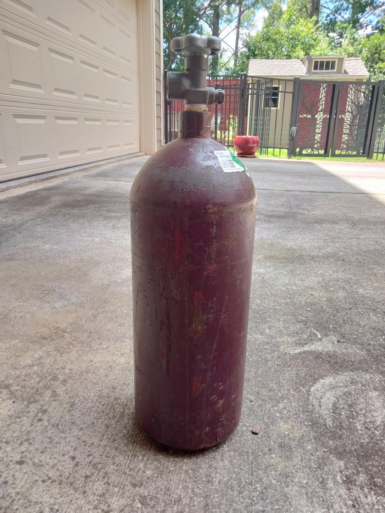 20 cft 100% Argon Cylinder Nearly Full 