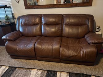 Chocolate brown sofas