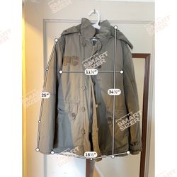 Vintage PEPCO Military Parka Jacket Olive Green Hooded Coat - Size 150/72 Description Brand: PEPCO Style: Military-Inspired Heavy Parka / Utility Jack