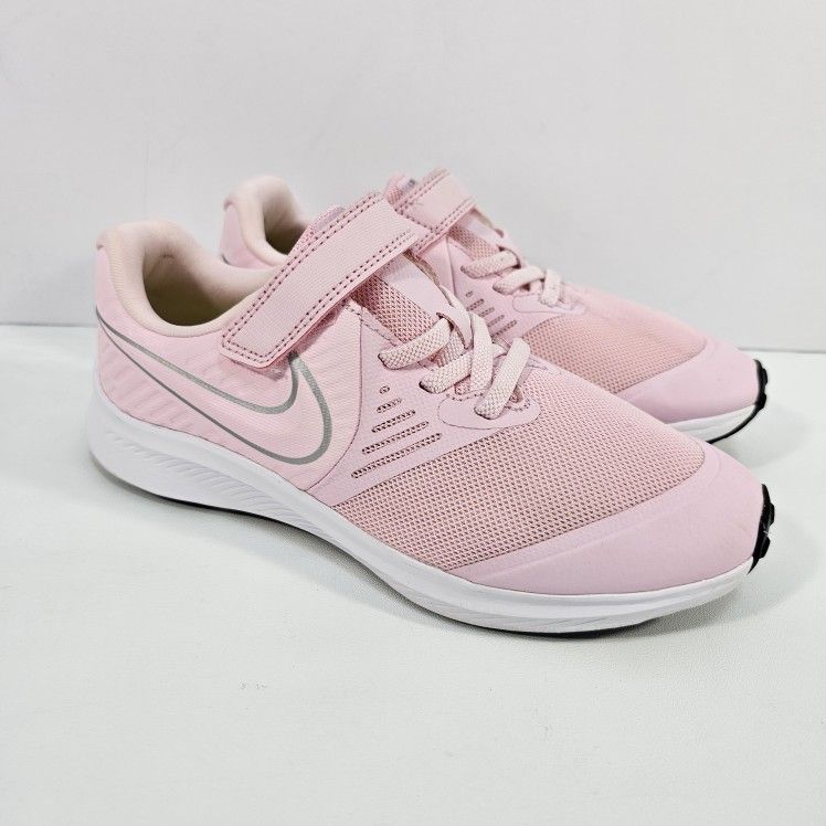 Nike Star Runner 2 Low Pink/White Kid Size 2.5Y (PSV) AT1801 601