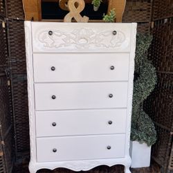 Dresser 5 Drawers Whit Mirror 