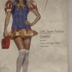 Leg Avenue Snow Princess Snow White Fairy Tale Adult Women Fancy Dress Costume- Size M/L