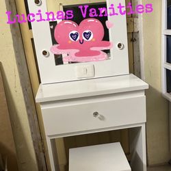 White Vanity For Little Girl Under 8 Years