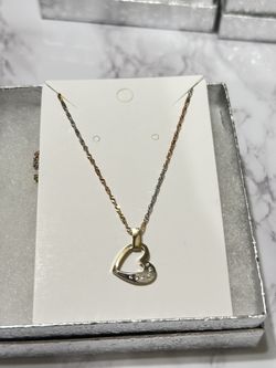 14k Gold Heart Necklace