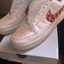White Air Forces LV Supreme Custom