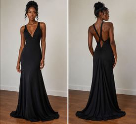 Black long dress