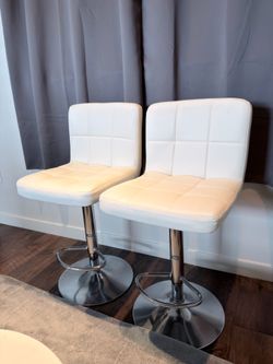 Pair of counter height chairs