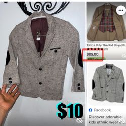 $10 Vintage Billy the Kid Boys Jacket Like New  size 7 can fit 5/7