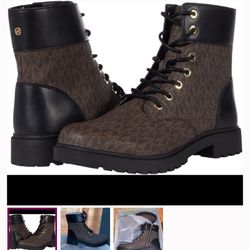 Never worn Michael Kors Alistair Logo Boots 