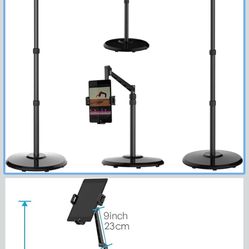 Smatree Tablet Floor Stand, 360 Degree Rotating with Height Adjustable Stand Compatible with 9-13 inch Ipad Pro/Air/Mini 2024, 12.4-11 inch Samsung Ga