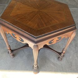 old solid wood table