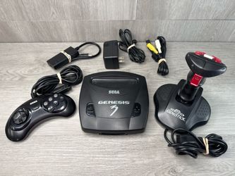 Sega Genesis 3 Console Bundle MK-1461 + Genistick (A1D034334)
