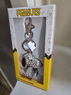 Brand New Peanuts 3D  Bling Snoopy Bag Charm