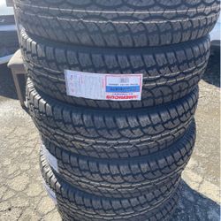 New tires LT235/85/16 Americus all terrain $150 each tire plus tax 