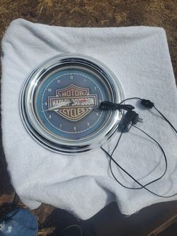 Neon Clocks Harley Davidson 