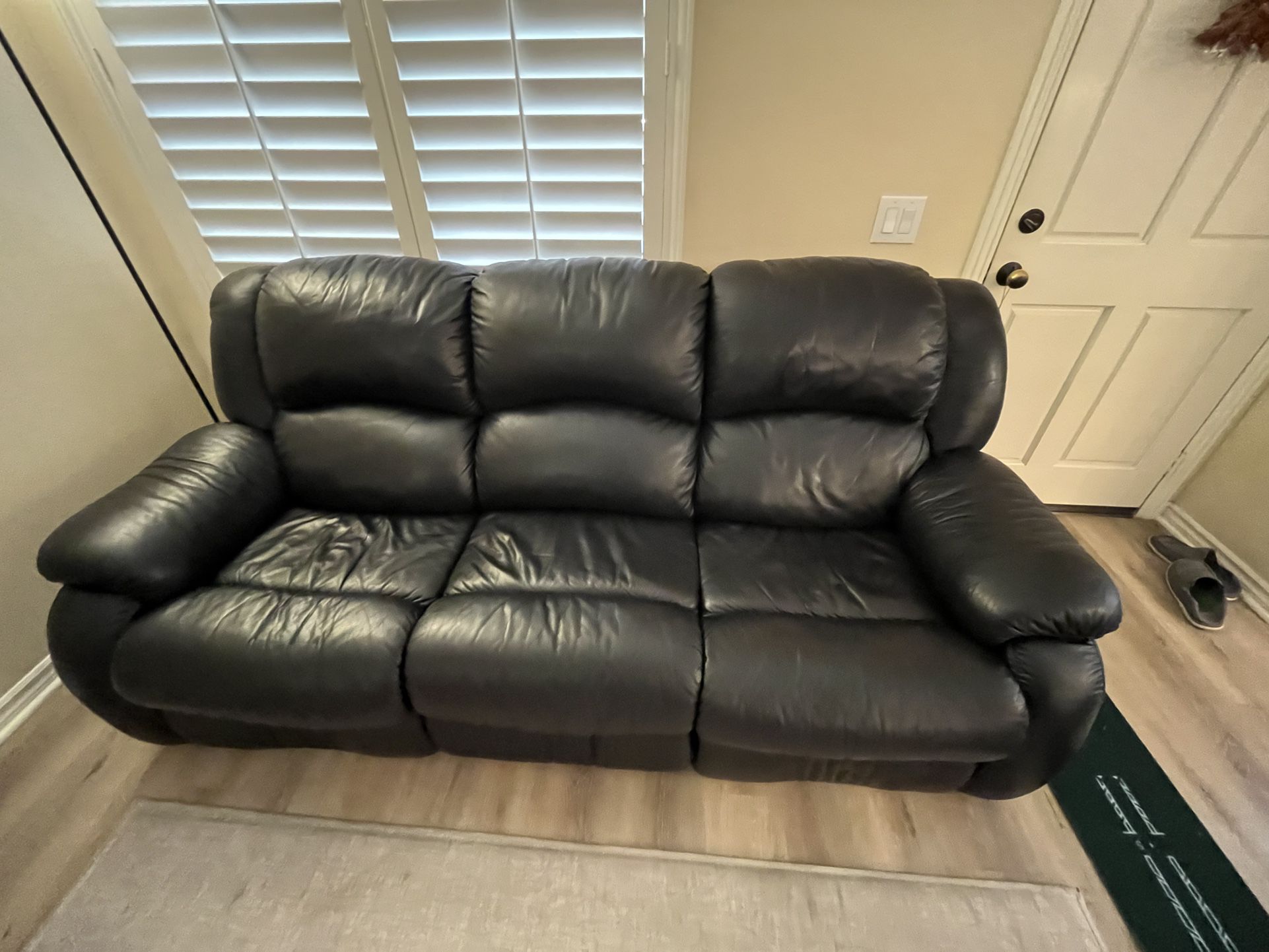 Leather Recliner Couch