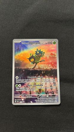 Teal mask ogerpon Illustration Rare Pokemon card