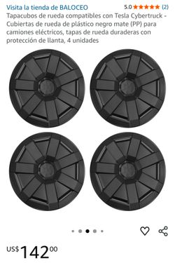 Tesla Cybertruck Set of Black Geometric Wheel Covers