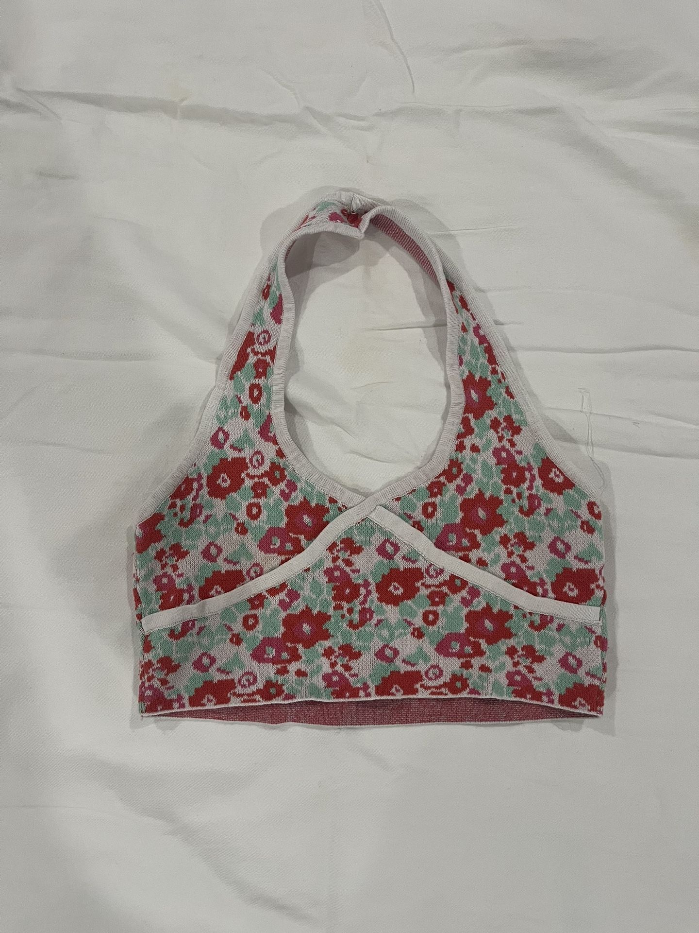 MEDIUM colorful halter top