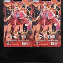 2 Packs of One Piece Heroines Edition EB-03 Extra Booster Packs