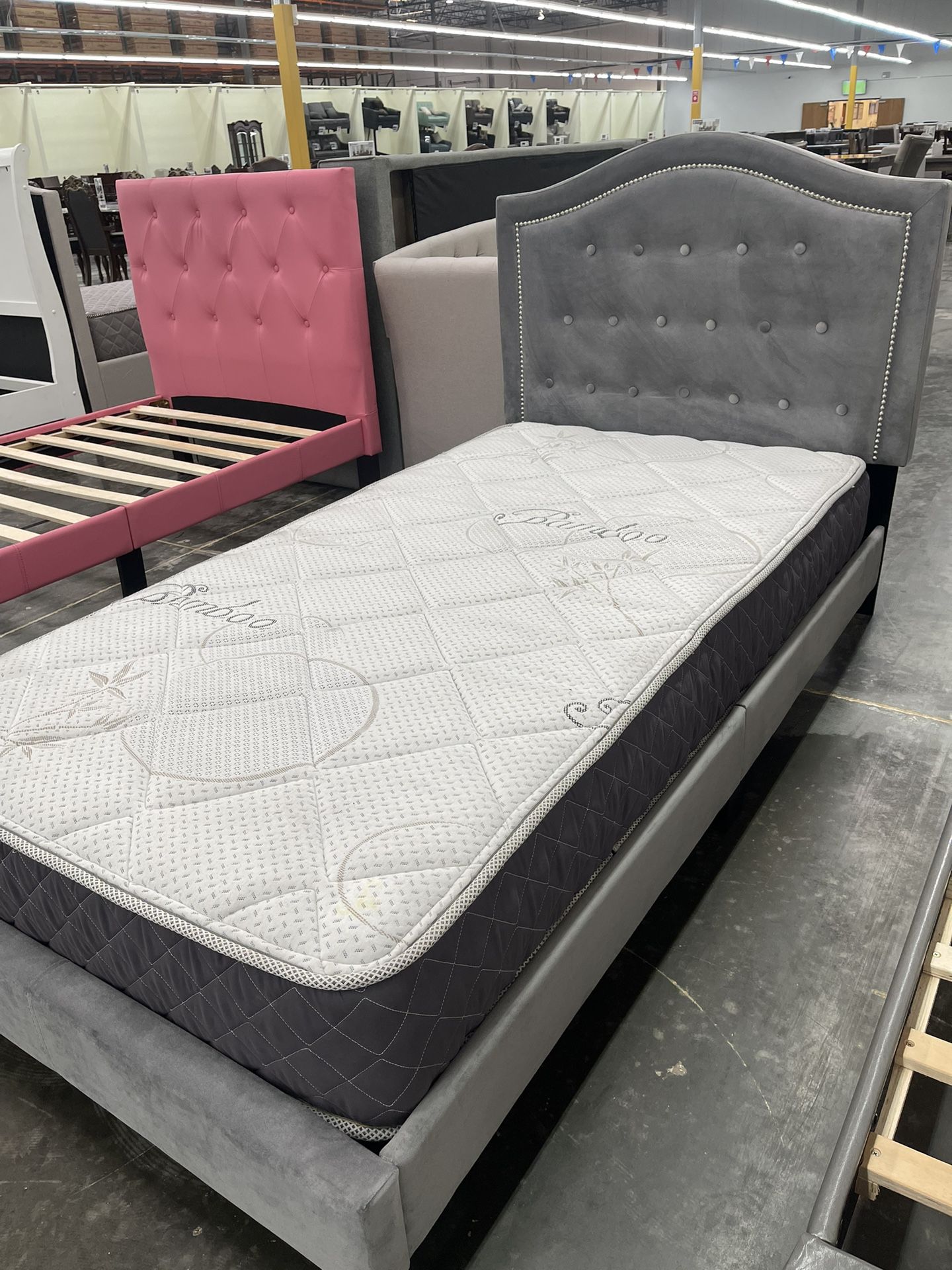 Bed With Mattress Twin Size 
