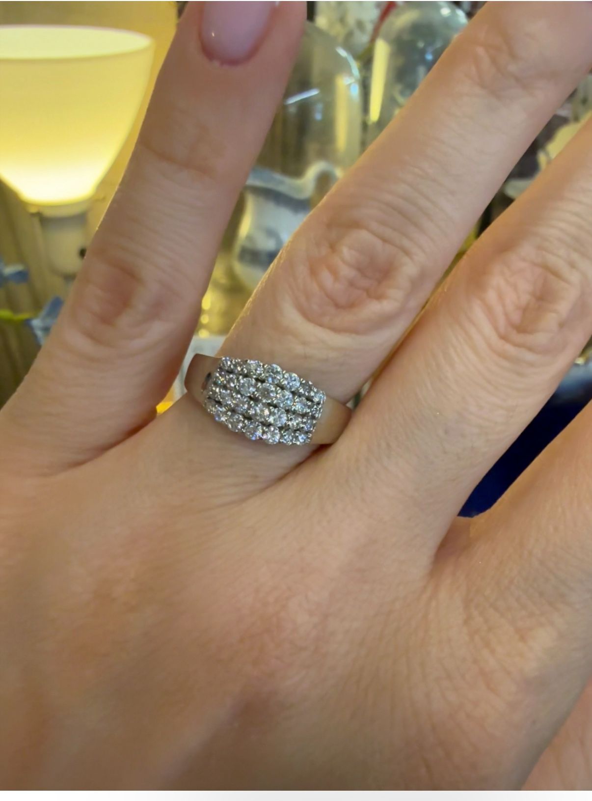 10K Gold Natural Diamonds Ring Band