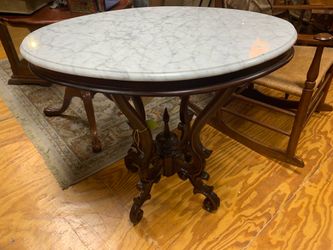 Marble Top Parlor Table Reproduction