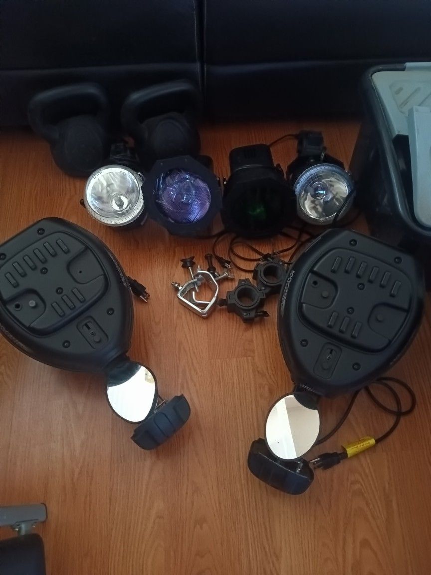 DJ And Stage Lights and Smoke Hazer Fogger