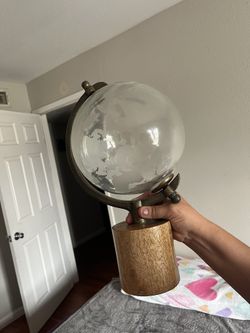 Decorative Vintage Glass Globe $30 