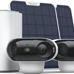 REOLINK 4K Dual-Lens 180° Outdoor Wireless Security Camera, ColorX Night Vision, Solar Cameras