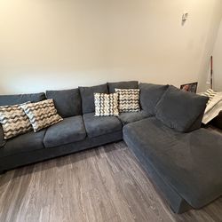 Grey sectional