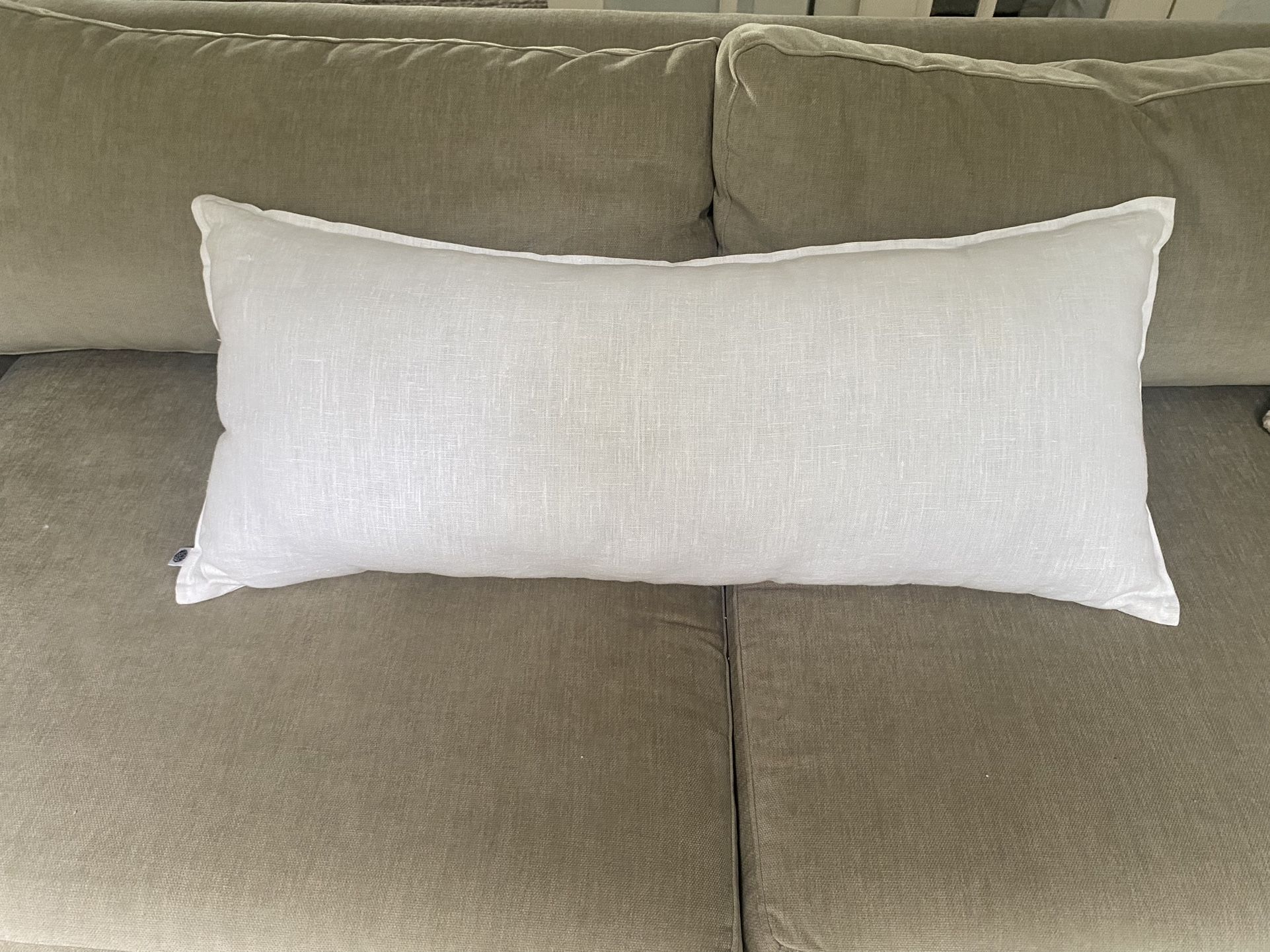 Bolster Pillow with Linen Sham