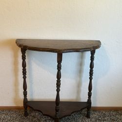 Mahogany Half-moon Table