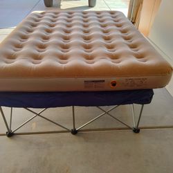 Cabela's Rolling Case Frame Stand Folding Camping Camp Queen Air Mattress Bed 